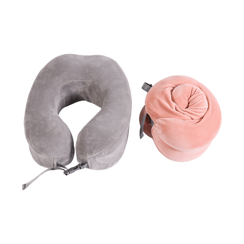 Snap small snail memory foam neck pillow